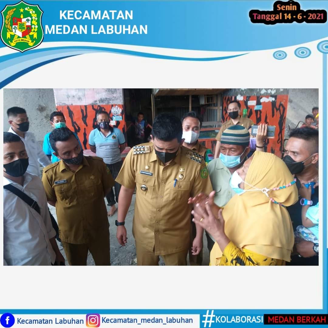 Pak Walikota Meninjau Lokasi Jalan Rusak di Kecamatan Medan Labuhan